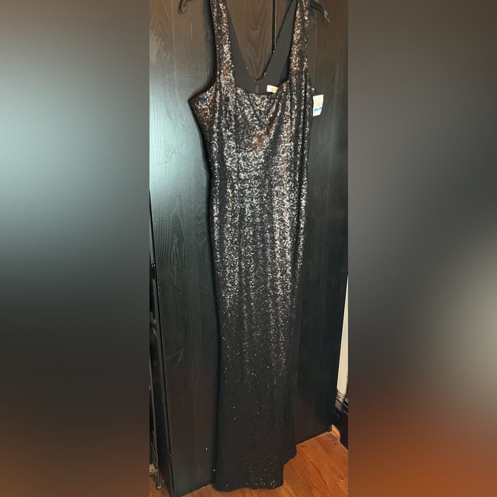 NEW Sequence Evening Gown in Black